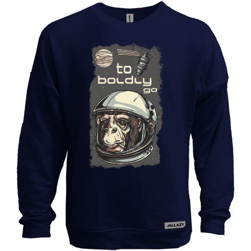 Свитшот без начеса to boldly go
