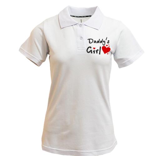 Жіноча футболка-поло Daddy's Girl