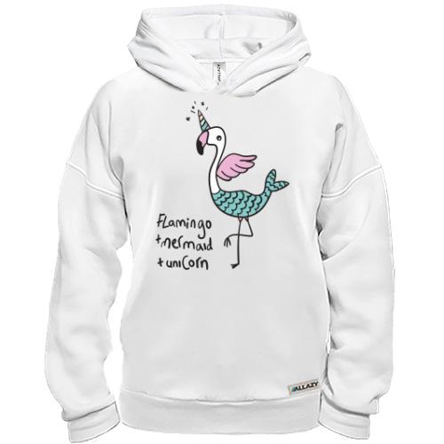 Худі BASE Flamingo + Mermaid + Unicorn