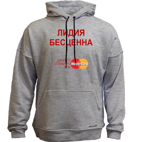 Худи без начеса с надписью 