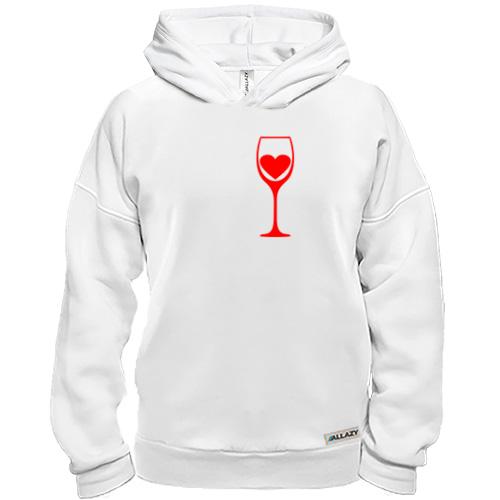 Худи BASE My heart in wine.