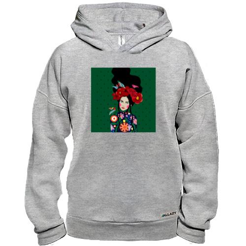 Худі BASE Brunette with birds