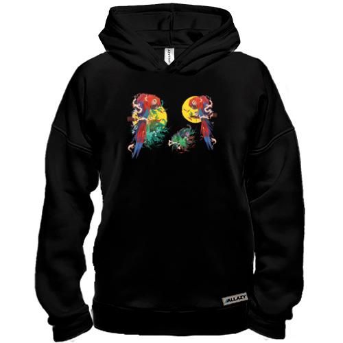 Худі BASE Parrots bright art