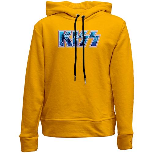 Детский худи без флиса KISS с группой