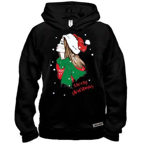 Худі BASE з дівчиною Merry Christmas