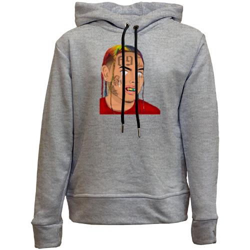 Детский худи без флиса с 6IX 9NINE с белыми глазами