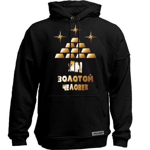 Худи без начеса с надписью 