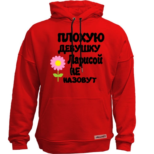 Худи без начеса с надписью 