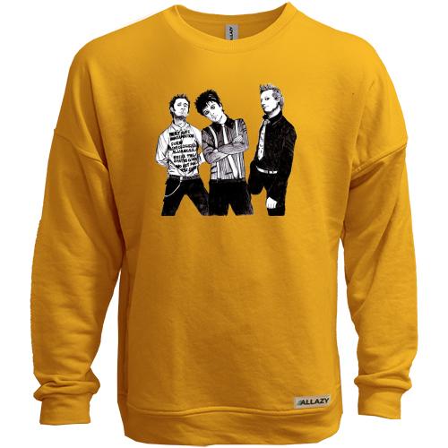 Свитшот без начеса Green day  (рисунок)