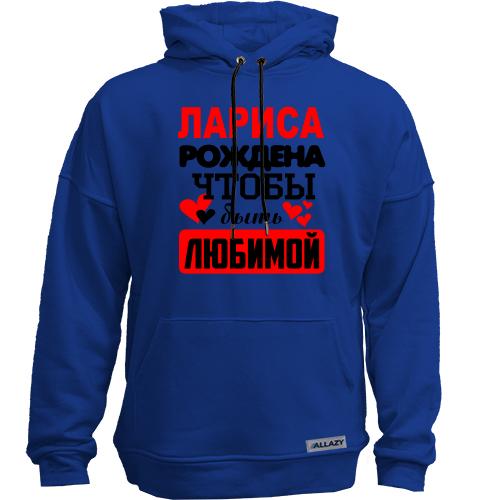Худи без начеса с надписью 