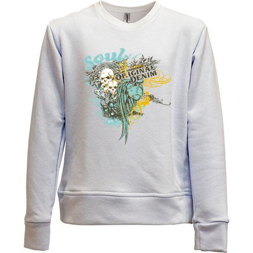 Детский свитшот без начеса soul of original denim
