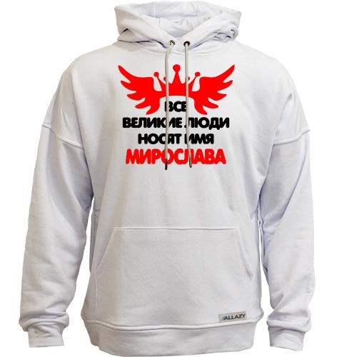 Худи без начеса с надписью 