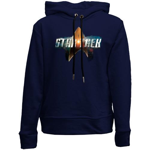 Детский худи без флиса с надписью Star Trek