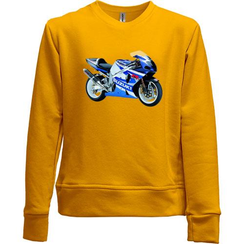 Детский свитшот без начеса suzuki motorcycle