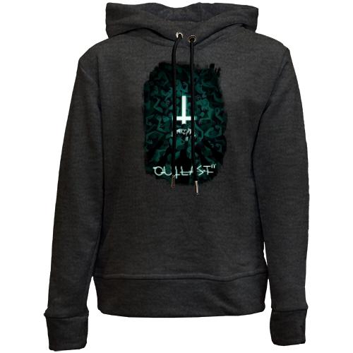 Детский худи без флиса с постером игры Outlast