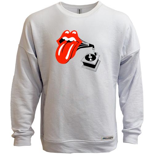 Свитшот без начеса Rolling Stones (граммофон)