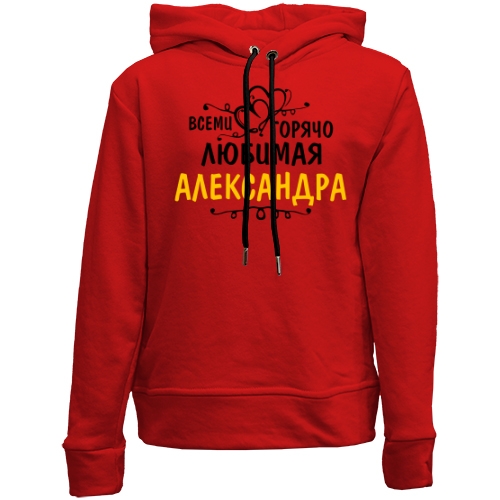 Детский худи без флиса с надписью 