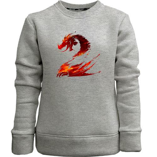 Детский свитшот без начеса Guild Wars 2 logo