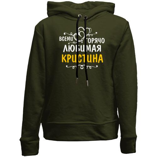 Детский худи без флиса с надписью 