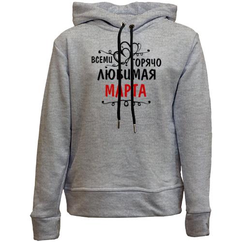 Детский худи без флиса с надписью 