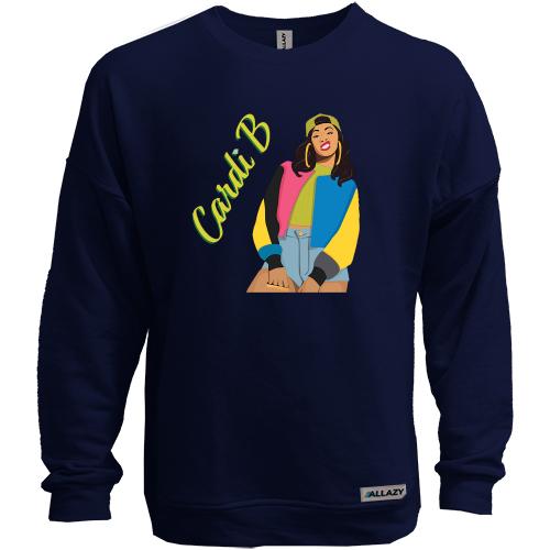 Свитшот без начеса с Cardi B (арт)
