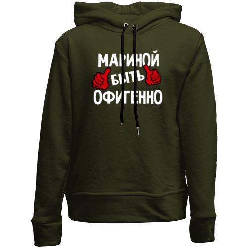 Детский худи без флиса с надписью 