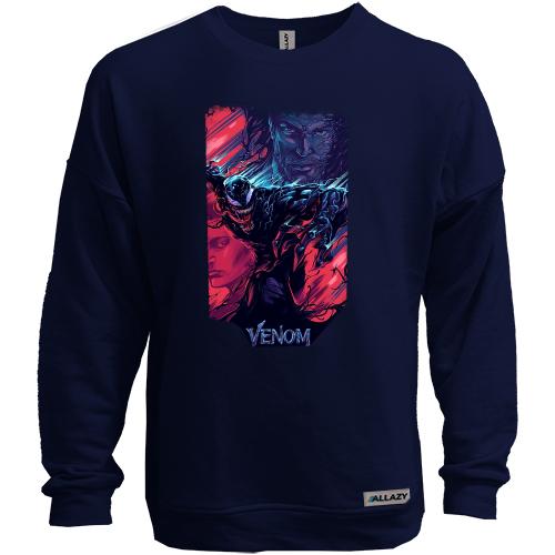 Світшот без начісу з Веномом (Venom) арт