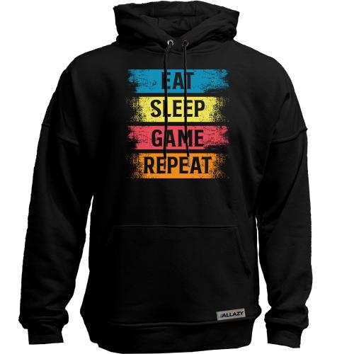 Худи без начеса Eat Sleep Game Repeat