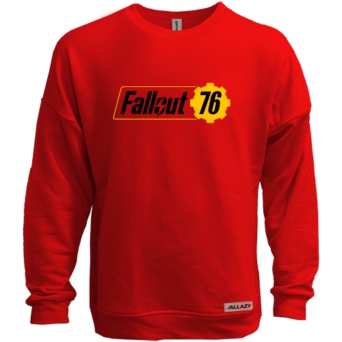 Свитшот без начеса с логотипом Fallout 76