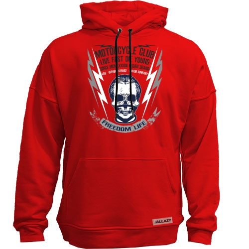 Худи без начісу Motorcycle Club Freedom Life