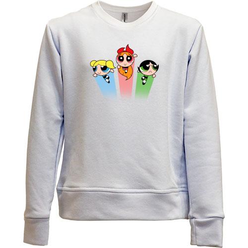 Детский свитшот без начеса powerpuff girls