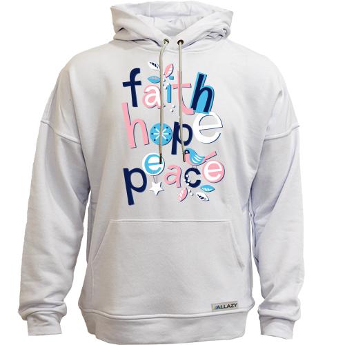 Худи без начісу Faith Hope Peace