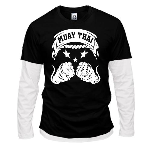 Комбинированный лонгслив Muay Thai (Hands)