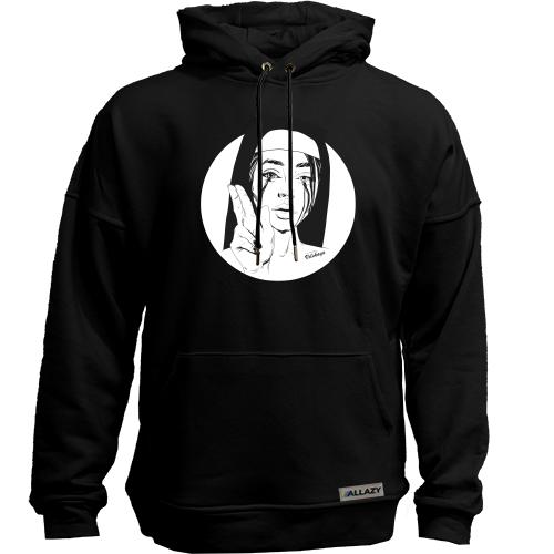 Худи без начеса Nun with black tears
