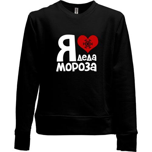 Детский свитшот без начеса с надписью 