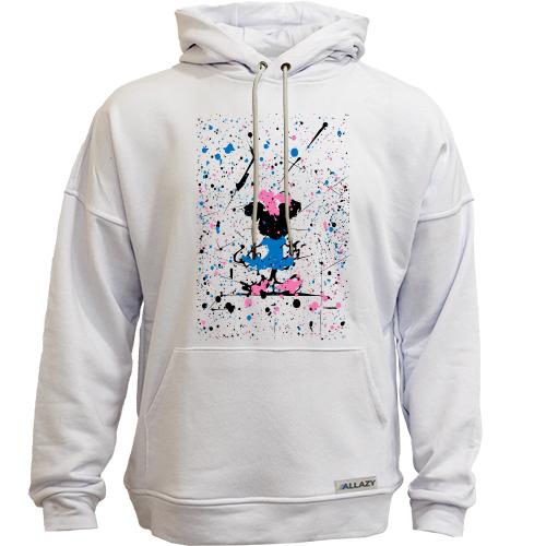Худи без начеса Minnie Mouse paint atr