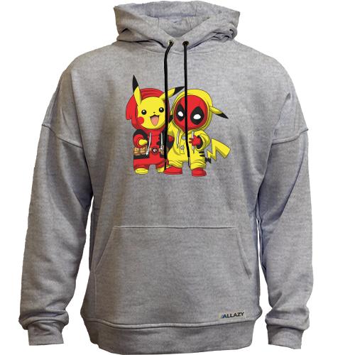 Худи без начеса Stitch and mickey mouse