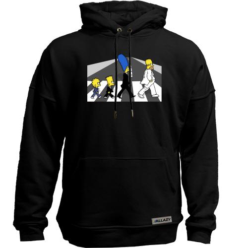 Худи без начеса Simpsons black and white