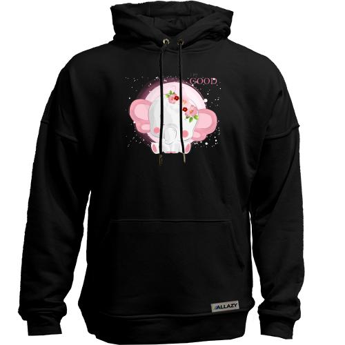 Худи без начеса Baby elephant pink