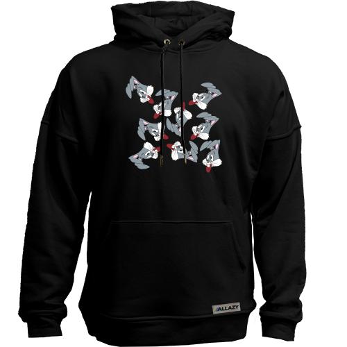 Худи без начісу Bugs bunny pattern
