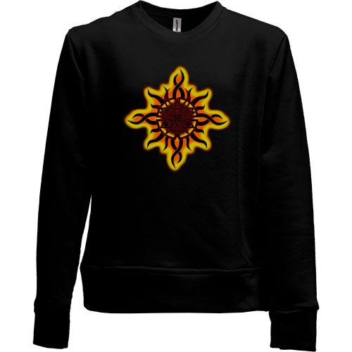 Детский свитшот без начеса Godsmack fire logo
