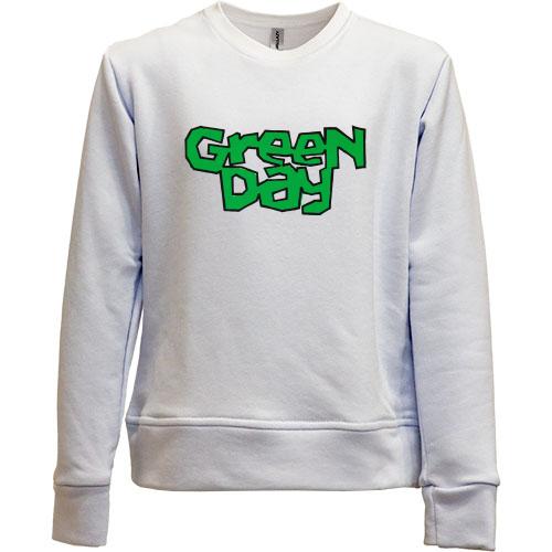 Детский свитшот без начеса Green day (Street art logo)