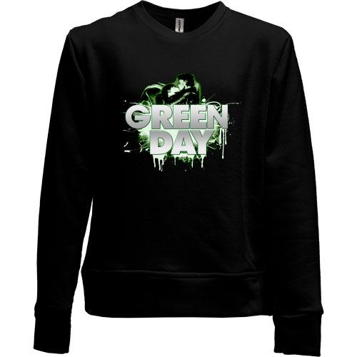 Детский свитшот без начеса Green day (поцелуй)