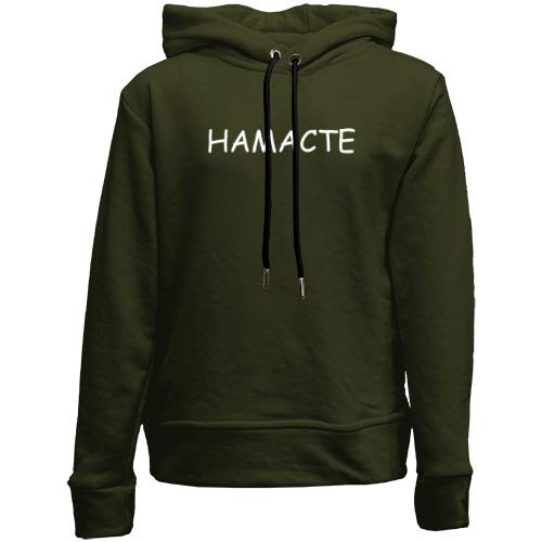 Детский худи без флиса с надписью 