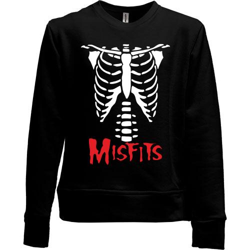 Дитячий світшот без начісу скелет Misfits