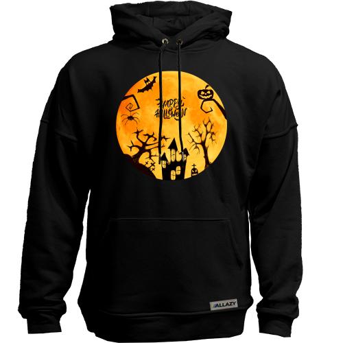 Худи без начісу з жахами Happy Halloween