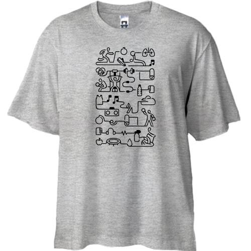 Футболка Oversize Схема тренировки