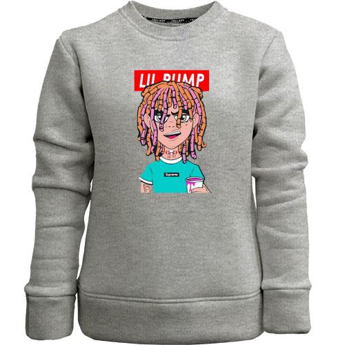 Детский свитшот без начеса с Lil Pump (иллюстрация)