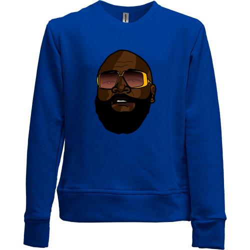 Детский свитшот без начеса с улыбающимся Rick Ross