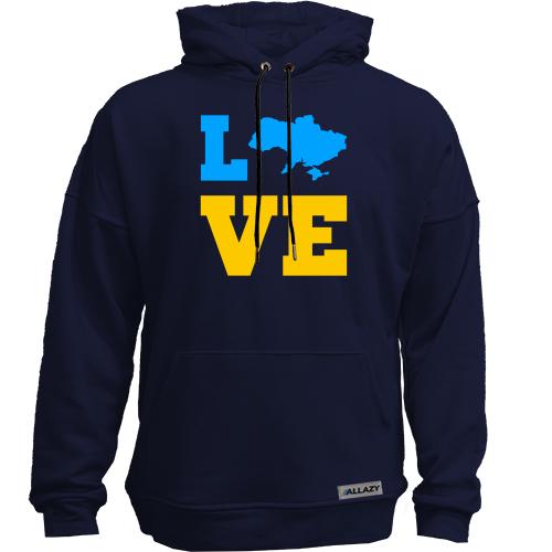 Худи без начісу Love Ukraine (2)